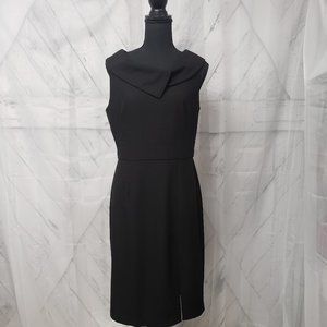 WHBM Black Classic Little Black Sleeveless Knee Length Dress Size 8
